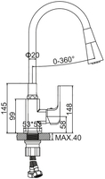Смеситель Ledeme L4144-2 - фото2