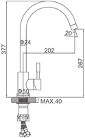 Смеситель Ledeme L4998D-3 - фото2