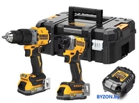 DeWalt DCK2050E2T-GB (шуруповерт, винтоверт, 2 АКБ, кейс) - фото
