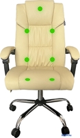 Офисное кресло CACTUS CS-CHR-OC04M-WT (слоновая кость) - фото2