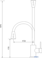 Смеситель Gross Aqua Neosteel 3241609SSG - фото2