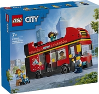 Конструктор LEGO City 60407 Красный двухэтажный экскурсионный автобус - фото