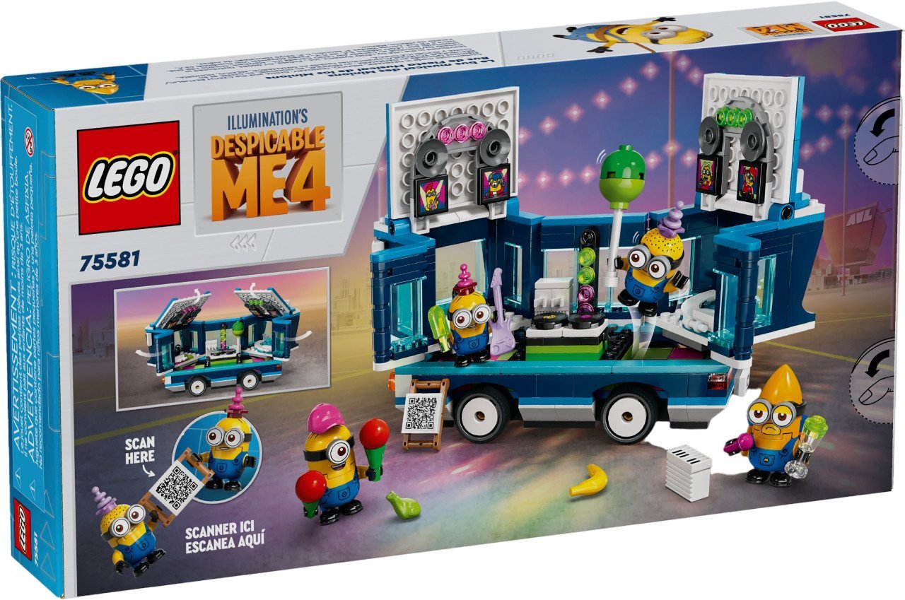 LEGO Despicable Me 4 75581 Автобусная вечеринка с музыкой от миньонов LEGO Despicable Me 4 75581 Автобусная вечеринка с музыкой от миньонов