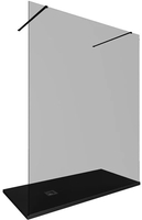 Душевая стенка Allen Brau Infinity 2 3.21058.BBA.T 323850 (черный браш) - фото2