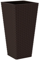 Кашпо Form-Plastic Rattana Slim FP-3910-070 (темно-коричневый) - фото
