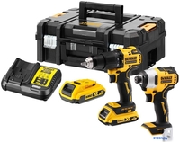 DeWalt DCK2062D2T (шуруповерт, винтоверт, 2 АКБ, кейс) - фото