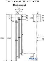 Полотенцесушитель Маргроид Ferrum Inaro 3 Cascade СНШ профильный 150*6*12 Черный матовый, скрытого монтажа, таймер справа - фото2