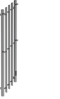 Полотенцесушитель Маргроид Ferrum Inaro Cascade СНШ профильный 120*5*20 Графит, скрытого монтажа, таймер справа - фото