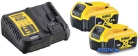 Аккумулятор с зарядным устройством DeWalt DCB115P2 (18В/2x5 Ач + 12-18В) - фото