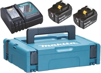 Аккумулятор с зарядным устройством Makita 197624-2 (18В/2x5 Ah + 7.2-18В + кейс) - фото