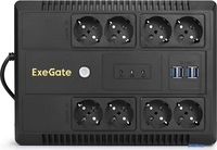 Источник бесперебойного питания ExeGate Neo NNB-1000.LED.AVR.8SH.CH EX293855RUS - фото2