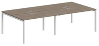 Стол Norden 240x143.8x75 SG.254.OD.44.WH (белый/дуб темный) - фото