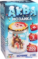 Развивающая игра Эврики Аквамозаика. Снежная баночка. Новогодний дом 9540961 - фото