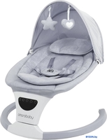 Детские шезлонги и качалки Amarobaby Teddy Swing AB24-22TED/11 (серый) - фото