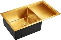 Кухонная мойка Emar EMB-124 PVD Nano Golden - фото