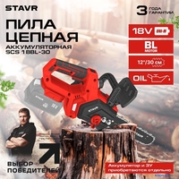 Аккумуляторная пила Ставр SCS 18BL-30 (без АКБ) - фото2