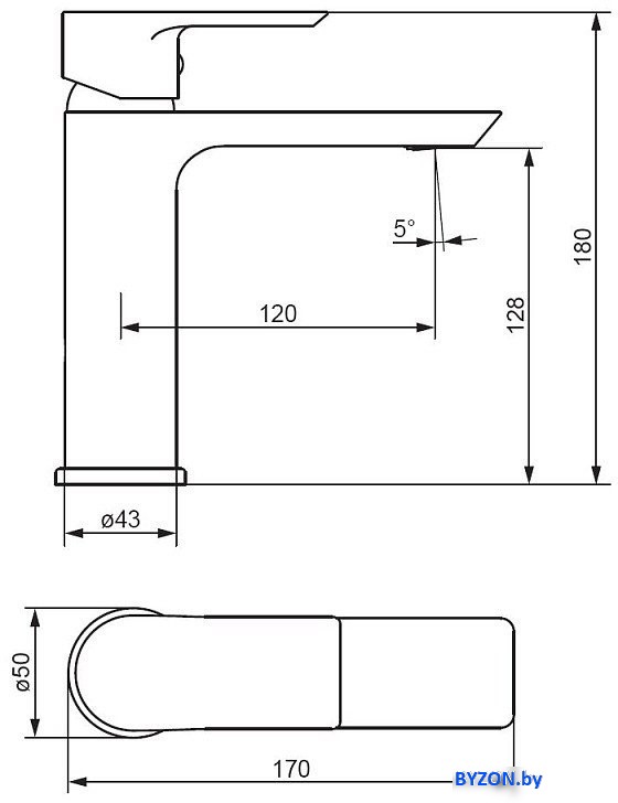 Смеситель Damixa Apollo 470210300 Смеситель Damixa Apollo 470210300