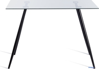 Кухонный стол TetChair Sophia 80x110x75 металл/стекло (черный/прозрачный) - фото2
