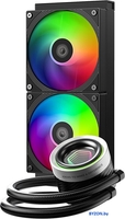 Жидкостное охлаждение для процессора ID-Cooling FX240 INF Black - фото2