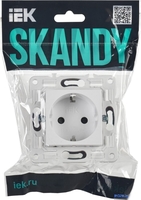 Розетка IEK Skandy SK-R14-16-1-K01 (белый) - фото2