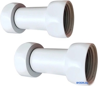 Американка Ростела прямая для п/с 1 1/4" x 1 1/4" г/г 730SCH1212Ral9016 (белый) - фото