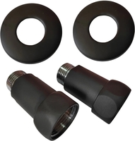 Американка Ростела прямая для п/с 1 1/4" x 1" г/ш 731SCH1210Ral9005 (черный) - фото
