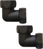 Американка Ростела угловая для п/с 1 1/4" х 1 1/4" г/г 740SCH1212Ral9005 (черный) - фото