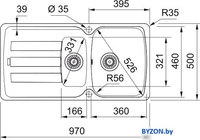 Кухонная мойка Franke Antea AZG 651-97 114.0676.236 (матовый черный) - фото2
