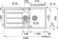 Кухонная мойка Franke Centro CNG 651-100 114.0710.222 (кофе) - фото2