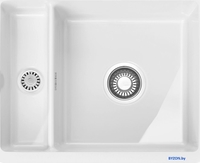 Кухонная мойка Franke Kubus KBK 160-38-12 126.0380.009 (снежно-белый) - фото