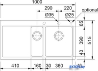 Кухонная мойка Franke Mythos MTG 651-100 114.0675.935 (оникс) - фото2