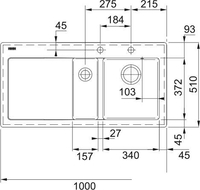 Кухонная мойка Franke Mythos MTK 651-100 124.0442.534 (матовый антрацит) - фото2
