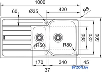 Кухонная мойка Franke Spark SKX 651-100 101.0497.695 - фото2