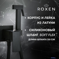 Гигиенический душ Roxen Caspia 500960-B (черный матовый) - фото