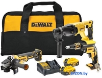 DeWalt DCK304P2 (шуруповерт, перфоратор, болгарка, 2 АКБ, сумка) - фото