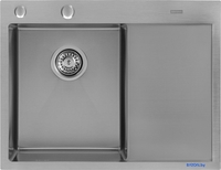 Кухонная мойка ARFEKA ECO AR 650*500 L SATIN - фото2
