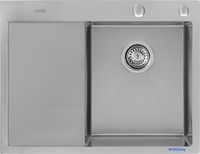 Кухонная мойка ARFEKA ECO AR 650*500 R SATIN - фото2