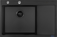 Кухонная мойка ARFEKA ECO AR 780*500 L BLACK PVD NANO - фото2