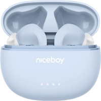 Наушники Niceboy Hive Pins 3 (голубой) - фото