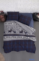 Постельное белье Karven Happiness Navy Blue Семейный N245 - фото
