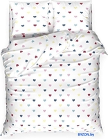 Постельное белье Этель Сolored Hearts Евро 10706926 - фото