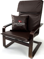 Интерьерное кресло Calviano Soft 1 (коричневый PU) - фото2