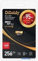 Карта памяти DiGoldy Extreme Pro microSDXC 256GB DG256GCSDXC10UHS-1-ElU3 W - фото