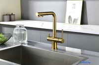 Смеситель Paulmark Serpentine Se213222-BG (золото/брашированное золото) - фото2