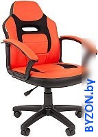 Игровое (геймерское) кресло CHAIRMAN Kids 110 (экопремиум, черный/красный) - фото