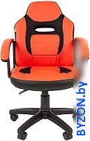 Игровое (геймерское) кресло CHAIRMAN Kids 110 (экопремиум, черный/красный) - фото2