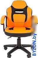 Игровое (геймерское) кресло CHAIRMAN Kids 110 (экопремиум, черный/оранжевый) - фото2