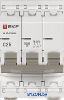 Выключатель автоматический EKF PROxima ВА 47-63N MA M63MA6325C - фото2