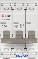 Выключатель автоматический EKF PROxima ВА 47-63N MA M63MA6340C - фото2