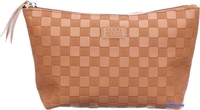 Косметичка Dewal Beauty Шашки BG-332 (коричневый) - фото